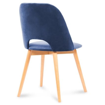 Matstol TINO 86x48 cm mörkblå/ljust ek