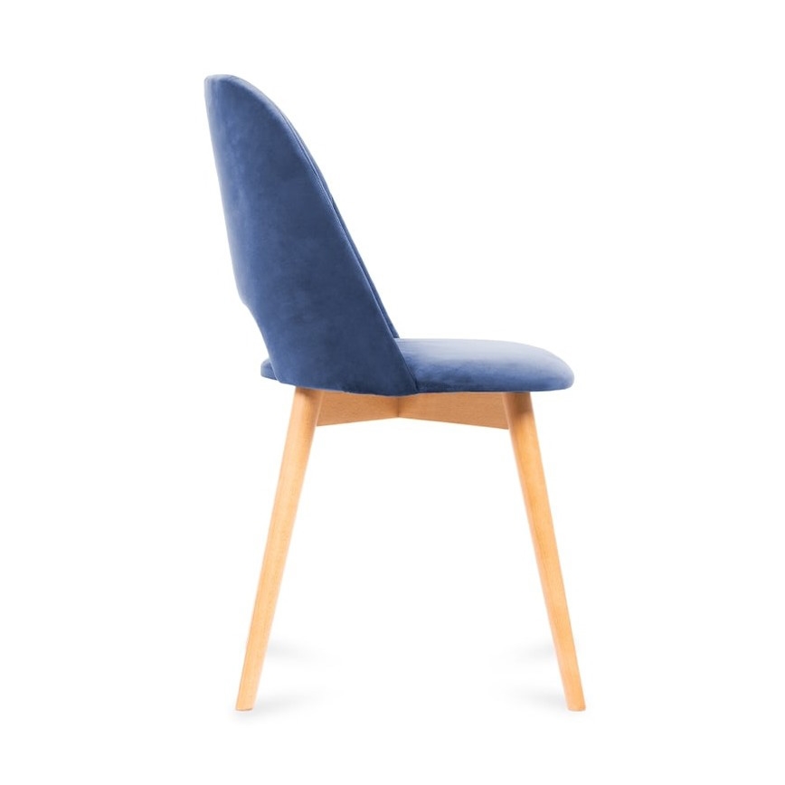 Matstol TINO 86x48 cm mörkblå/ljust ek