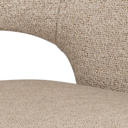 Matstol TORI med armstöd, beige