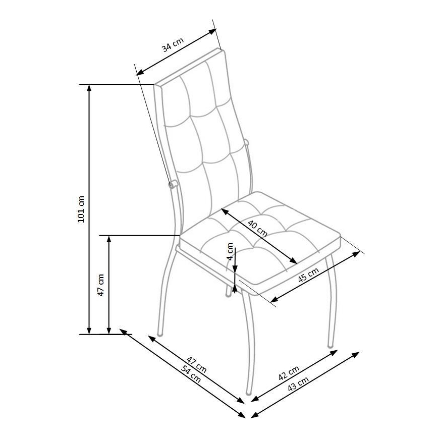 Matstol WARMIS 1 st vit