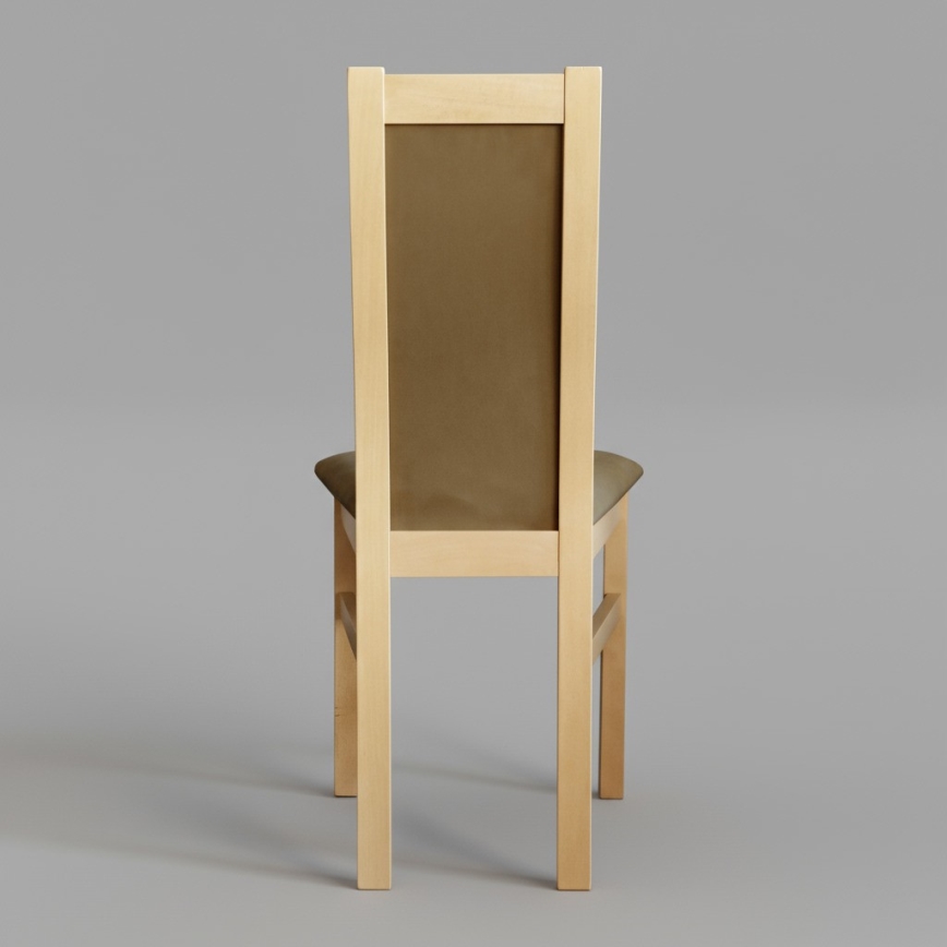 Matstol ZOE ek/brun