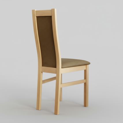 Matstol ZOE ek/brun