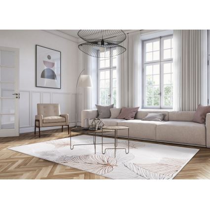 Matta CREATION 160x230 cm 1950 g/m² grå/beige/vit