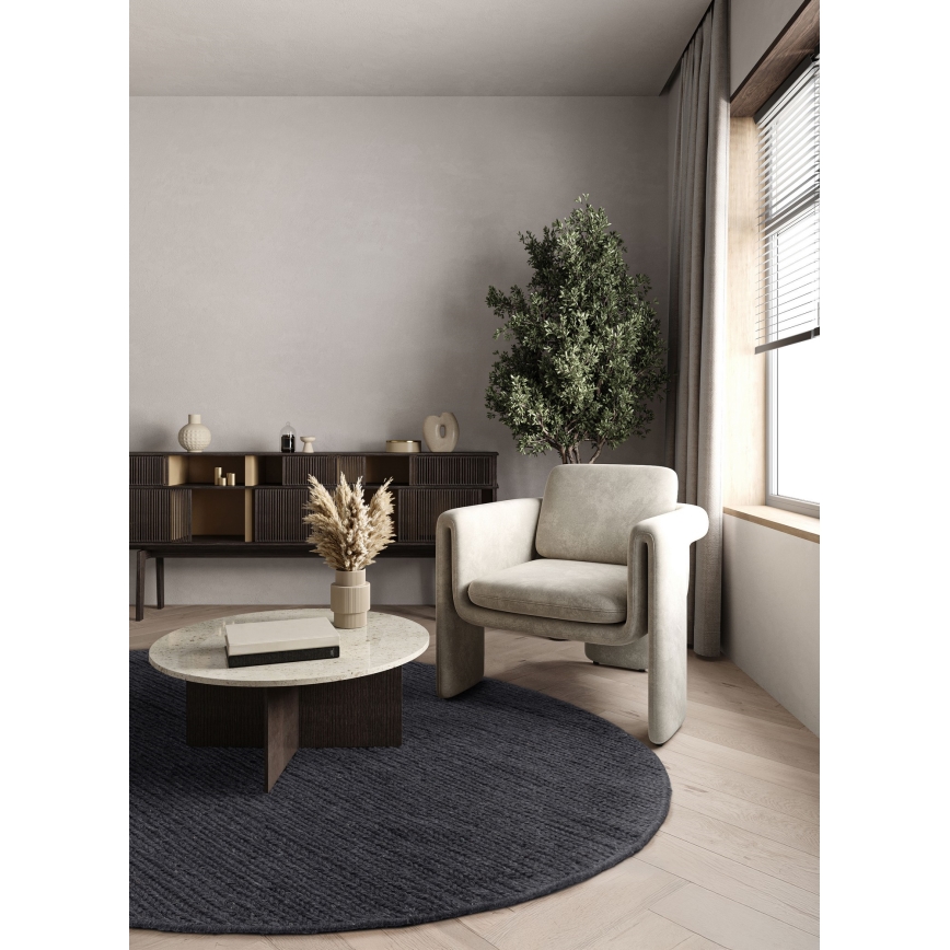 Matta FIR WOOL 160 cm 2600 g/m2 antracit/natur
