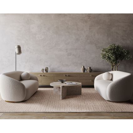 Matta FIR WOOL 200x300 cm 2600 g/m2 krämvit/naturlig
