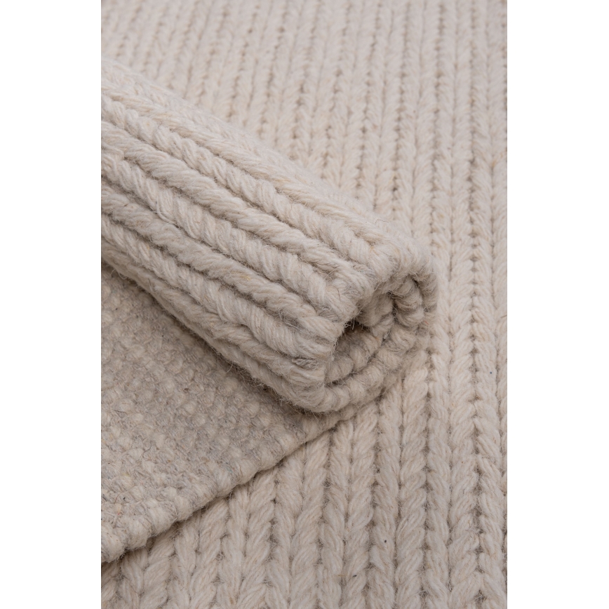 Matta FIR WOOL 70x140 cm 2600 g/m2 krämvit/natur