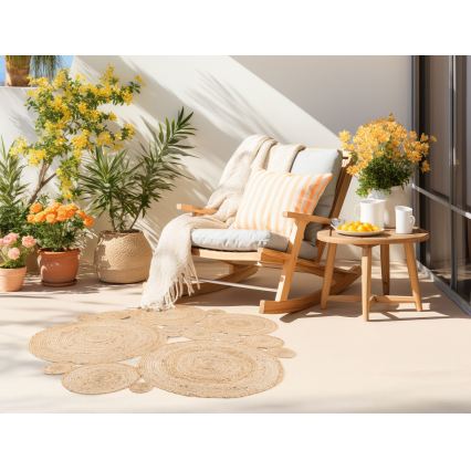 Matta JUTA 140 cm beige/naturlig