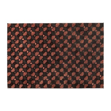 Matta MOCCA 80x150 cm brun/röd