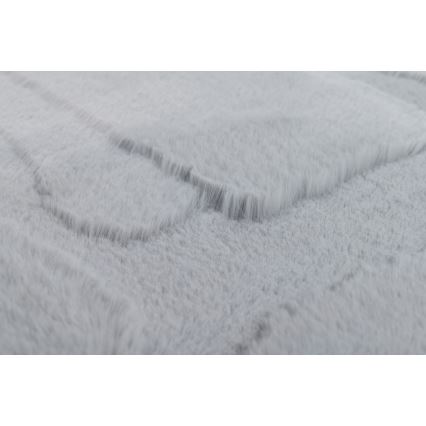 Matta RABBIT 3D 80x150 cm ljusgrå