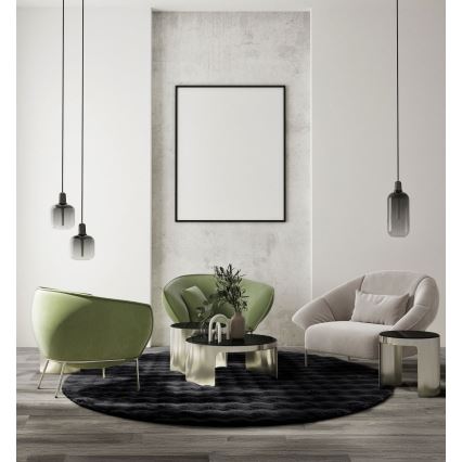 Matta RABBIT BUBBLE, 160 cm, svart