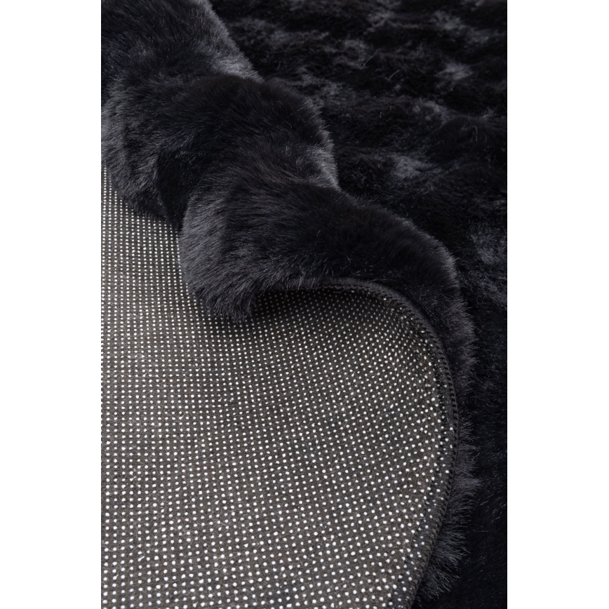 Matta RABBIT BUBBLE, 160 cm, svart