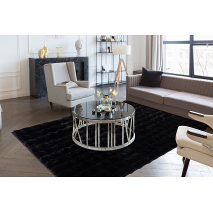 Matta RABBIT BUBBLE 160x230 cm svart