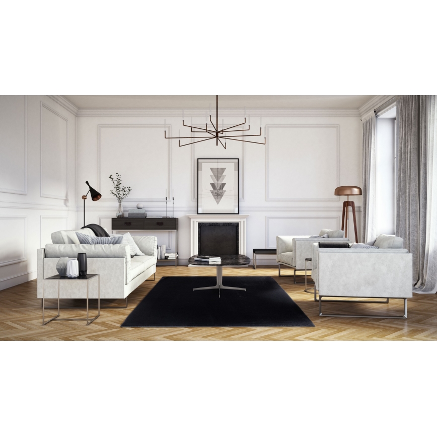 Matta RABBIT-FOX 120x160 cm svart