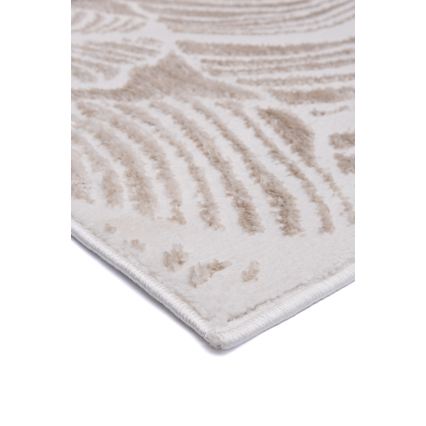 Matta SALAMANCA 120x170 cm beige/vit, bladmönster