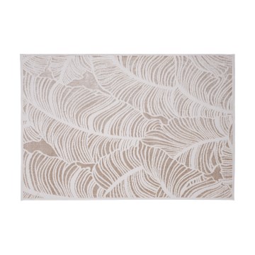 Matta SALAMANCA 160x230 cm beige/vit/bladmönster