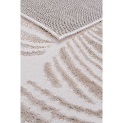 Matta SALAMANCA 200x280 cm beige/vit, bladmönster