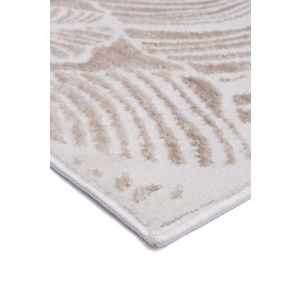 Matta SALAMANCA 200x280 cm beige/vit, bladmönster