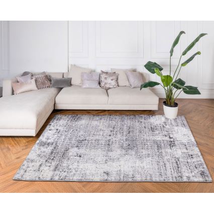 Matta SALAMANCA 67x120 cm grå/vit