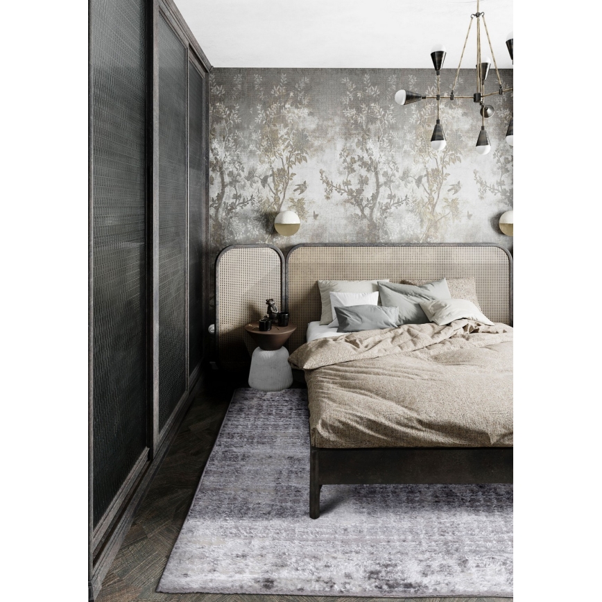 Matta SALAMANCA 67x120 cm grå/vit