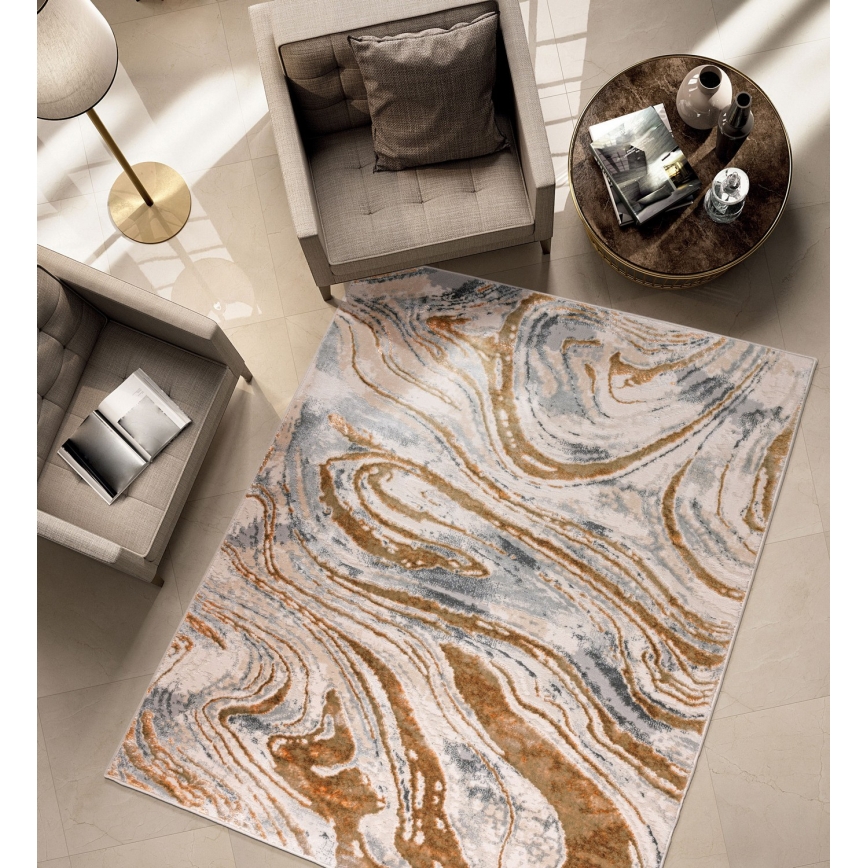 Matta STONE 120x160 cm beige/grå