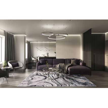 Matta STONE 120x160 cm grå/antracit