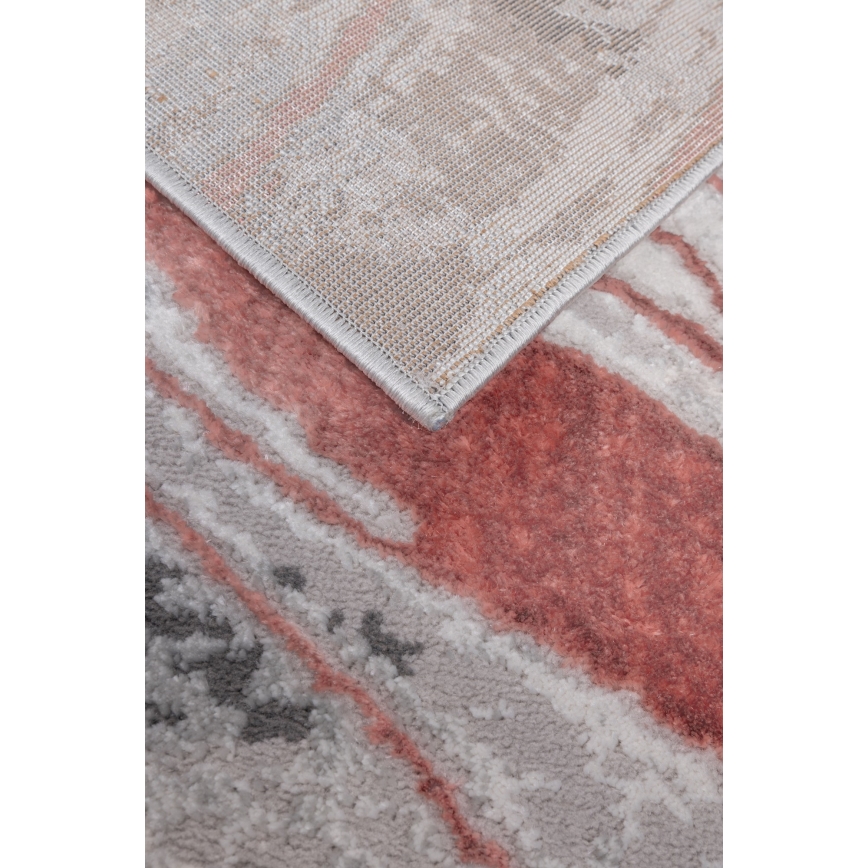 Matta STONE 160x220 cm rosa/grå