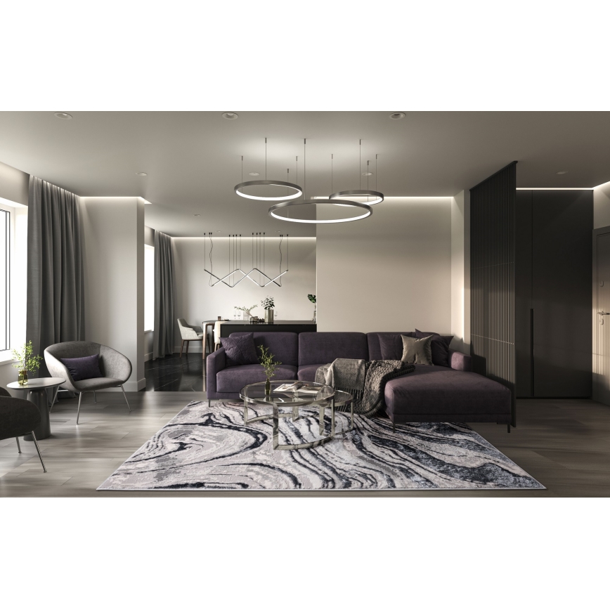 Matta STONE 80x140 cm grå/antracit