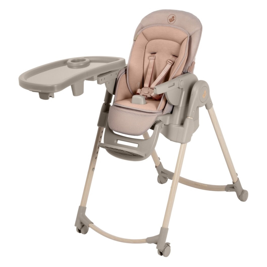 Maxi-Cosi - Matstol för barn MINLA PLUS beige/rosa