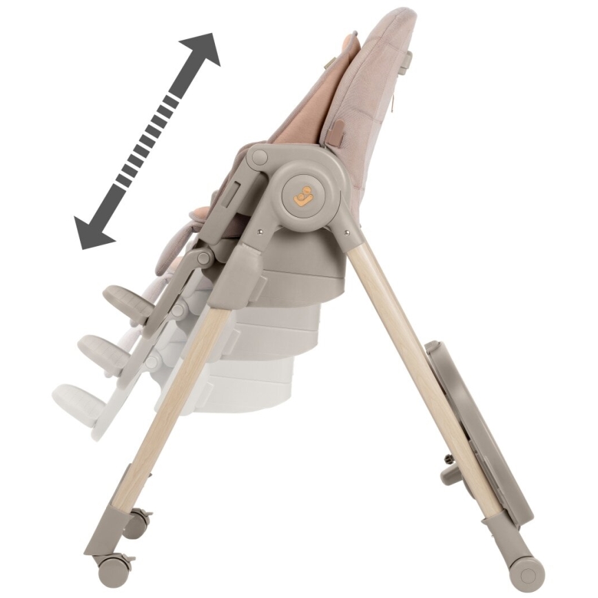 Maxi-Cosi - Matstol för barn MINLA PLUS beige/rosa