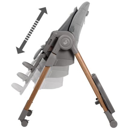 Maxi-Cosi - Matstol för barn MINLA PLUS grå