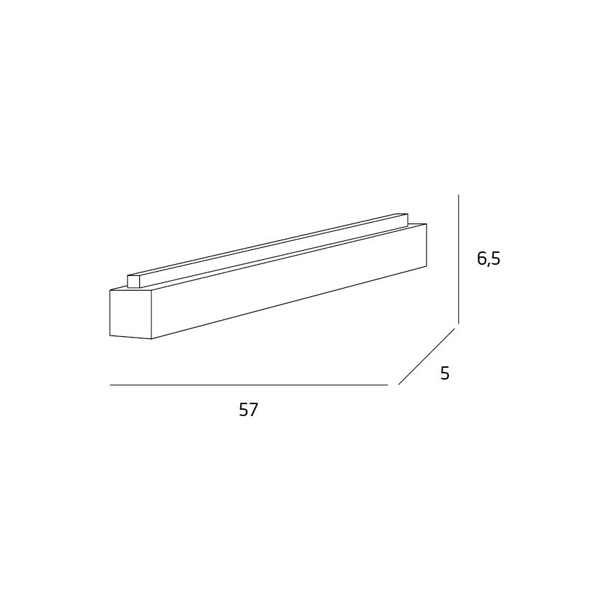 MAXLIGHT C0124 - LED taklampa LINEAR LED/18W/230V 57 cm vit