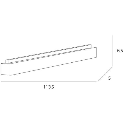 MAXLIGHT C0125 - LED taklampa LINEAR LED/36W/230V 113,5 cm vit