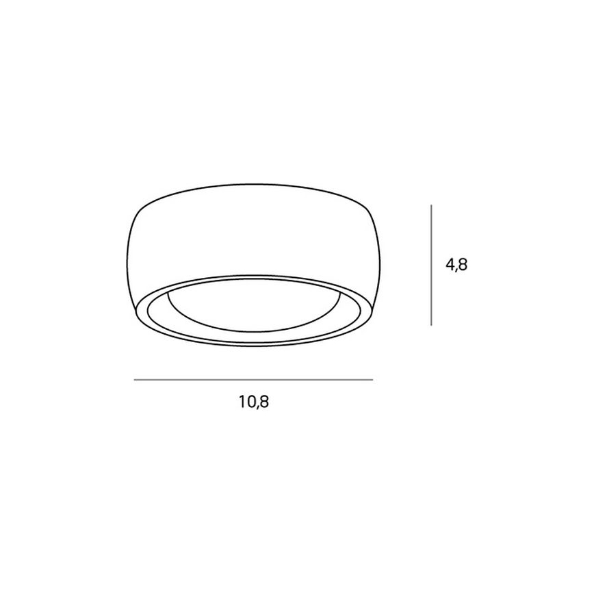 MAXLIGHT C0135 - LED taklampa för badrum KODAK LED/8W/230V diameter 10,8 cm IP44 vit