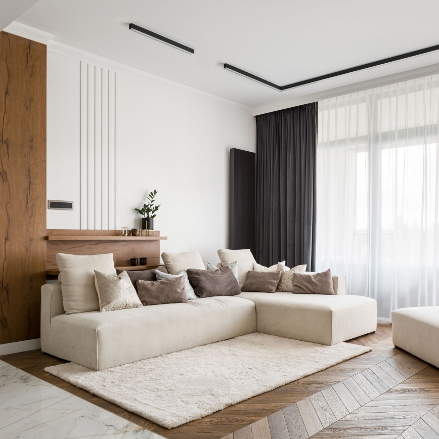 MAXLIGHT C0175D - LED Dimbar taklampa LINEAR LED/36W/230V 113,5 cm svart