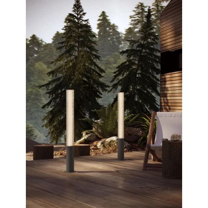 MAXLIGHT F0064 - LED-utomhuslampa GARDENIA LED/25W/230V 105 cm CRI 93 IP65 svart