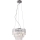 MAXLIGHT P0259 - Ljuskrona med textilsladd MONACO 9xG9/40W/230V diameter 42 cm skinande krom