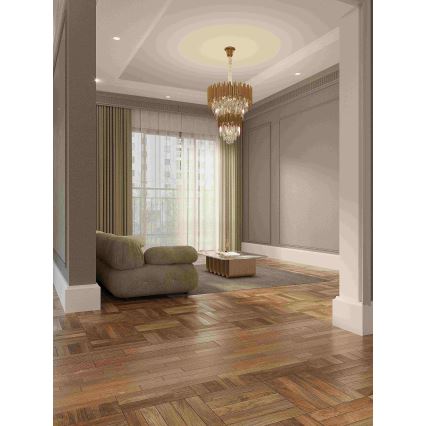 MAXLIGHT P0283 - Ljuskrona på kedja VOGUE 16xE14/40W/230V diameter 60 cm guld