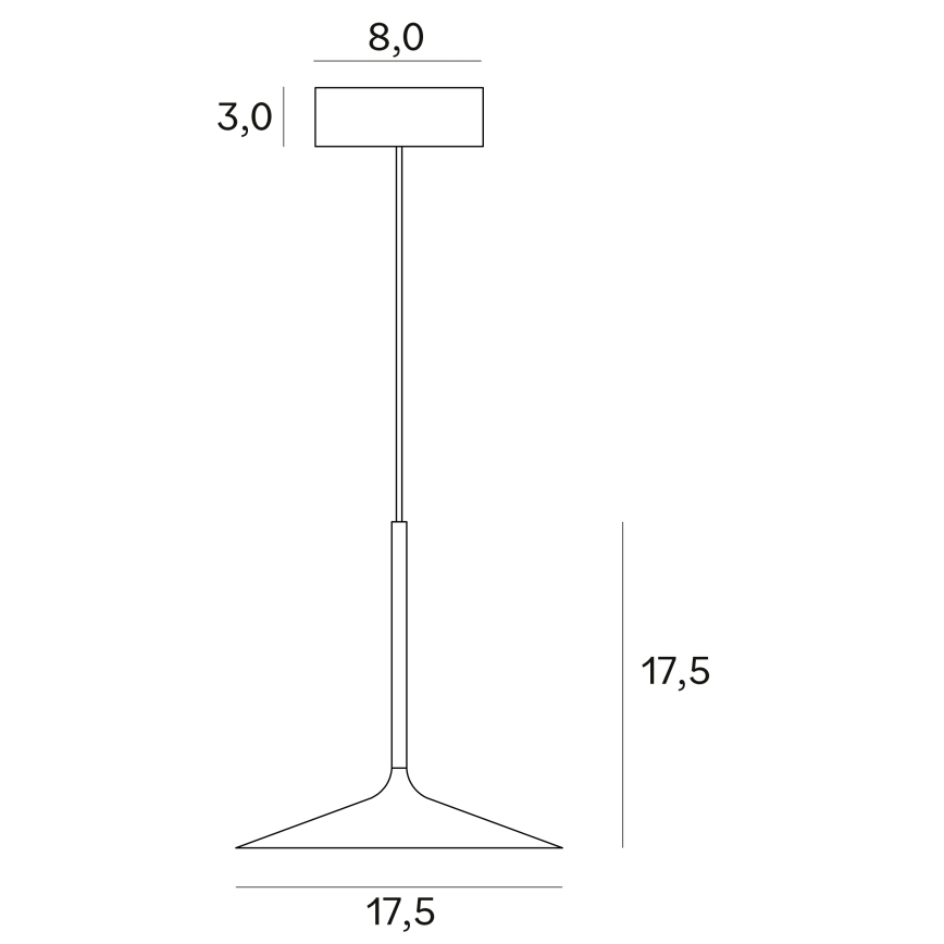 MAXLIGHT P0456 - LED ljuskrona med textilsladd HANA LED/6W/230V diameter 17,5 cm svart
