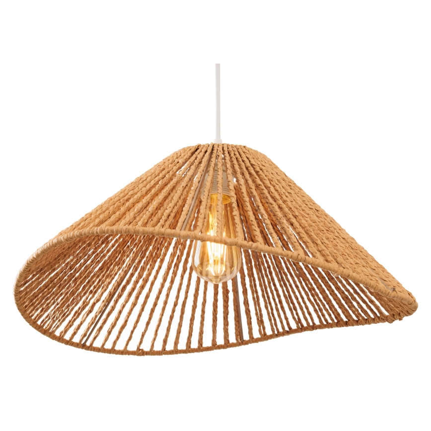 MAXLIGHT P0577 - Ljuskrona med textilsladd AMALFI 1xE27/15W/230V diameter 45 cm beige