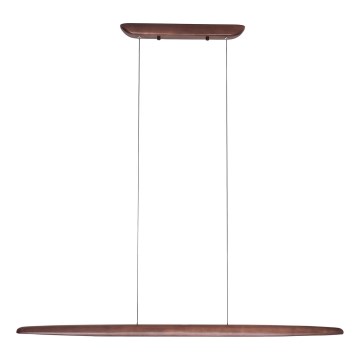 MAXLIGHT P0598 - LED ljuskrona med textilsladd WOODY LED/25W/230V brun/tall