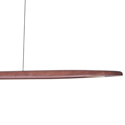 MAXLIGHT P0598 - LED ljuskrona med textilsladd WOODY LED/25W/230V brun/tall
