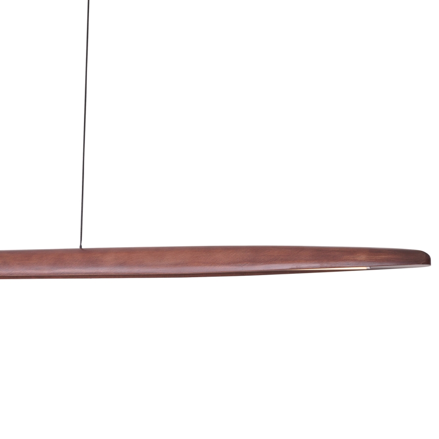 MAXLIGHT P0598 - LED ljuskrona med textilsladd WOODY LED/25W/230V brun/tall