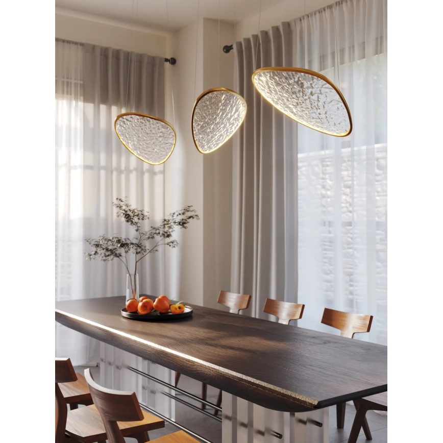 MAXLIGHT P0637D - LED-ljuskrona på vajer EMPIRE LED/17W/230V guld