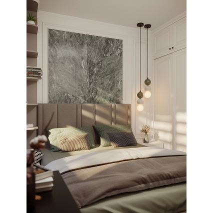 MAXLIGHT P0665 - Takpendel med kabel ALICE 1xG9/7W/230V Ø 10 cm svart