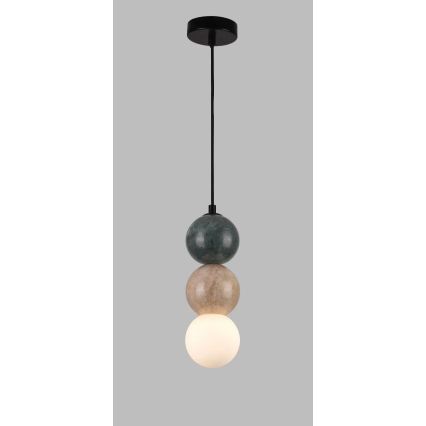MAXLIGHT P0665 - Takpendel med kabel ALICE 1xG9/7W/230V Ø 10 cm svart