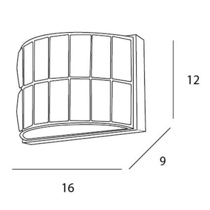 MAXLIGHT W0204 - Vägglampa DIAMANTE 1xG9/42W/230V skinande krom