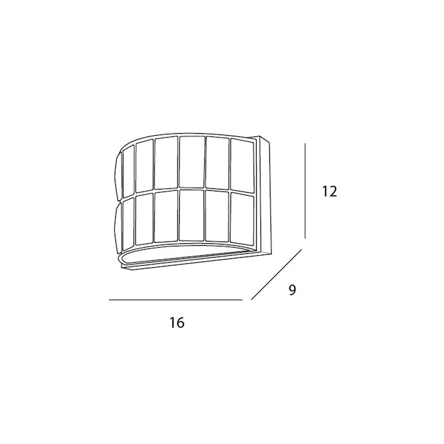 MAXLIGHT W0204 - Vägglampa DIAMANTE 1xG9/42W/230V skinande krom