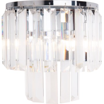 MAXLIGHT W0209 - Vägglampa MONACO 2xG9/40W/230V skinande krom