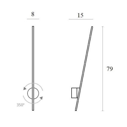 MAXLIGHT W0212 - LED vägglampa för utomhusbruk SPINDEL LED/8,4W/230V IP44 vit