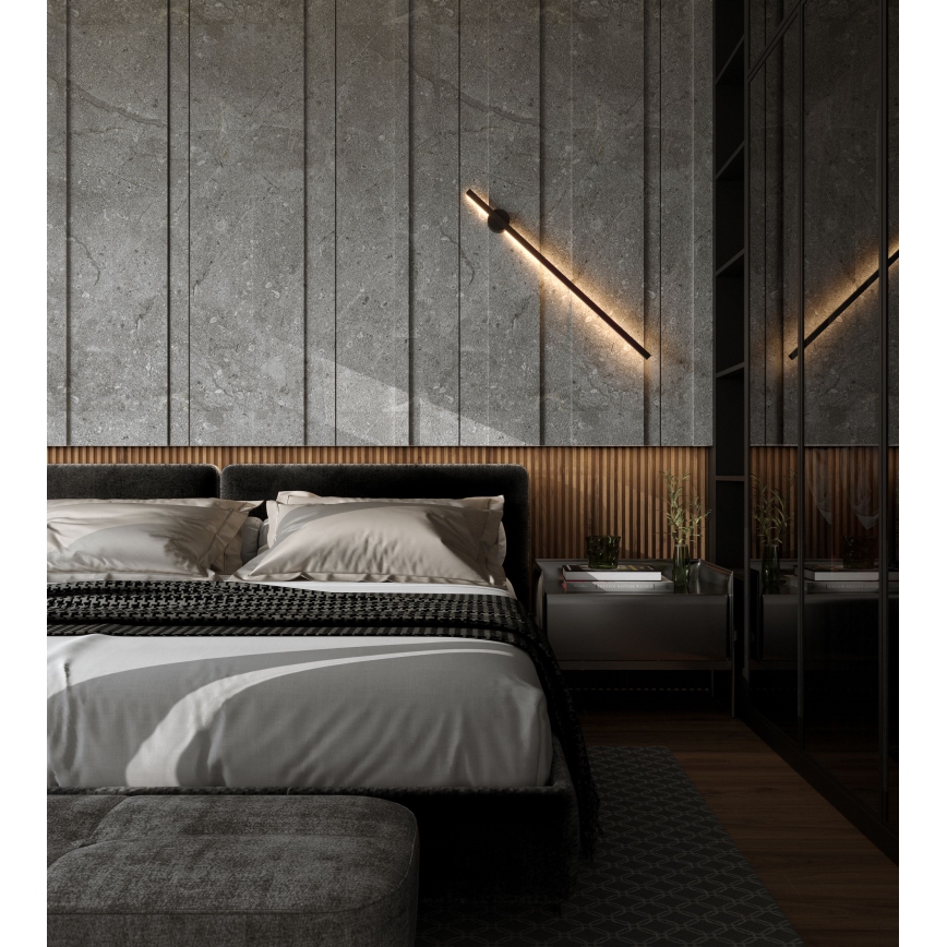 MAXLIGHT W0267 - LED vägglampa för utomhusbruk SPINDEL LED/8,4W/230V IP44 svart